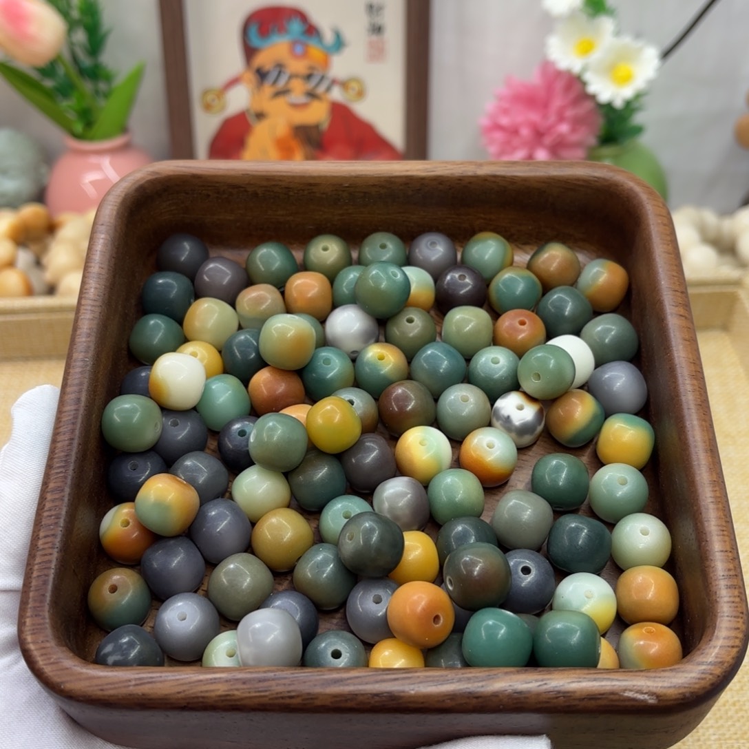 菩提根/象牙果吊坠14干磨瑕疵桶散珠25颗一锅257