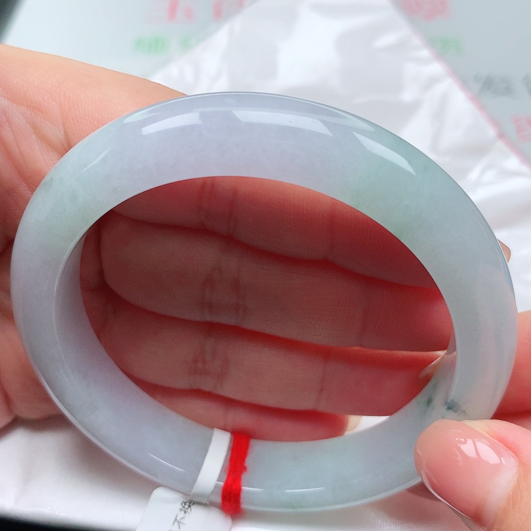 翡翠手镯未镶嵌冰春彩14