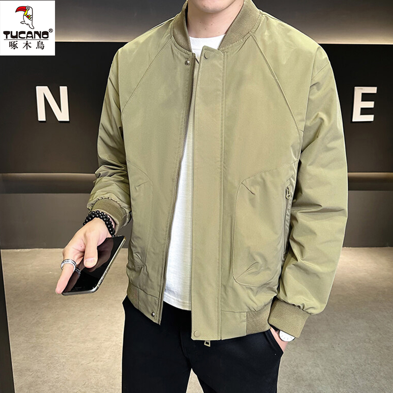 TUCANO/啄木鳥男士简约百搭棒球服外套春秋季新款上衣帅气薄夹克