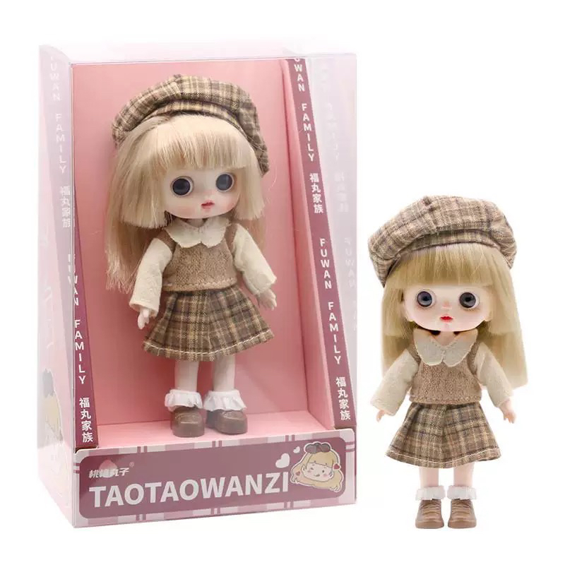 到手5个，桃花娃娃混搭2123