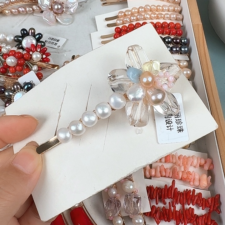 未镶嵌发饰淡水珍珠