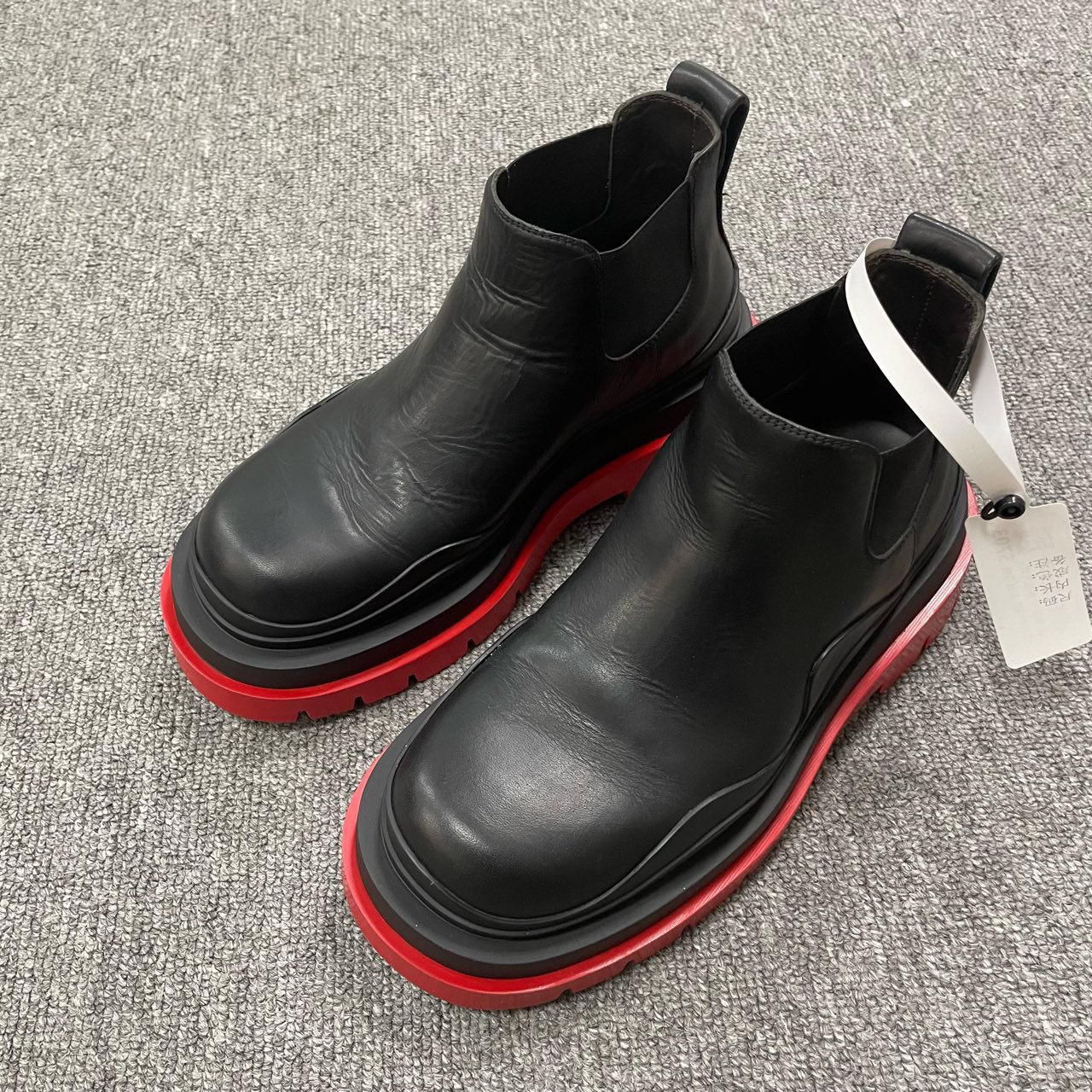 95新 BOTTEGA VENETA/葆蝶家 舒适百搭及踝切尔西靴 36.5码/5703