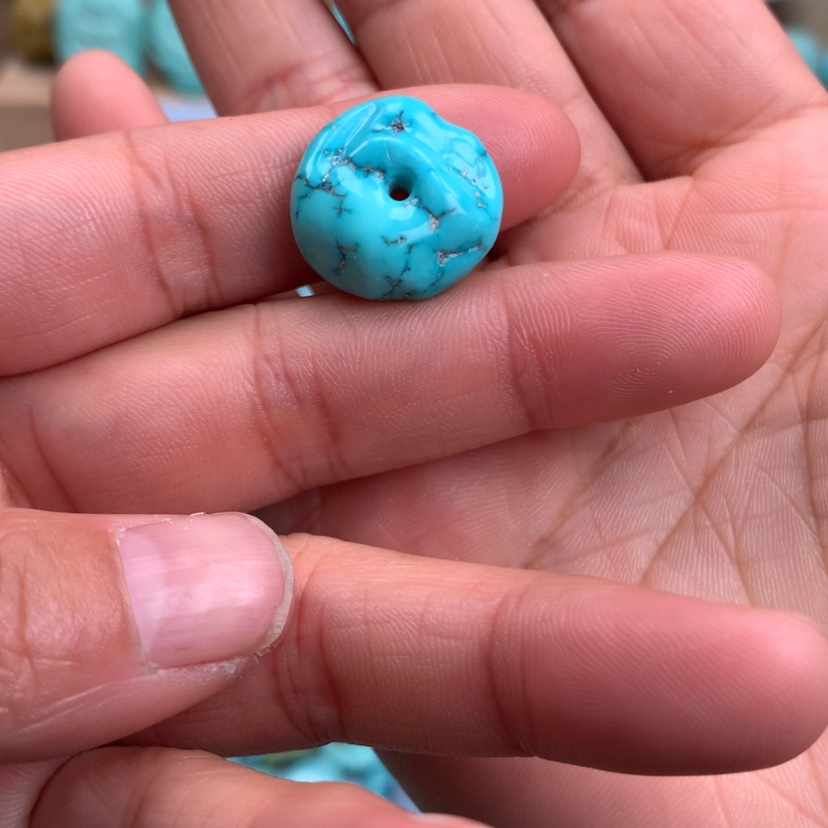 【闪购商品】绿松石藏扣18.3mm未镶嵌