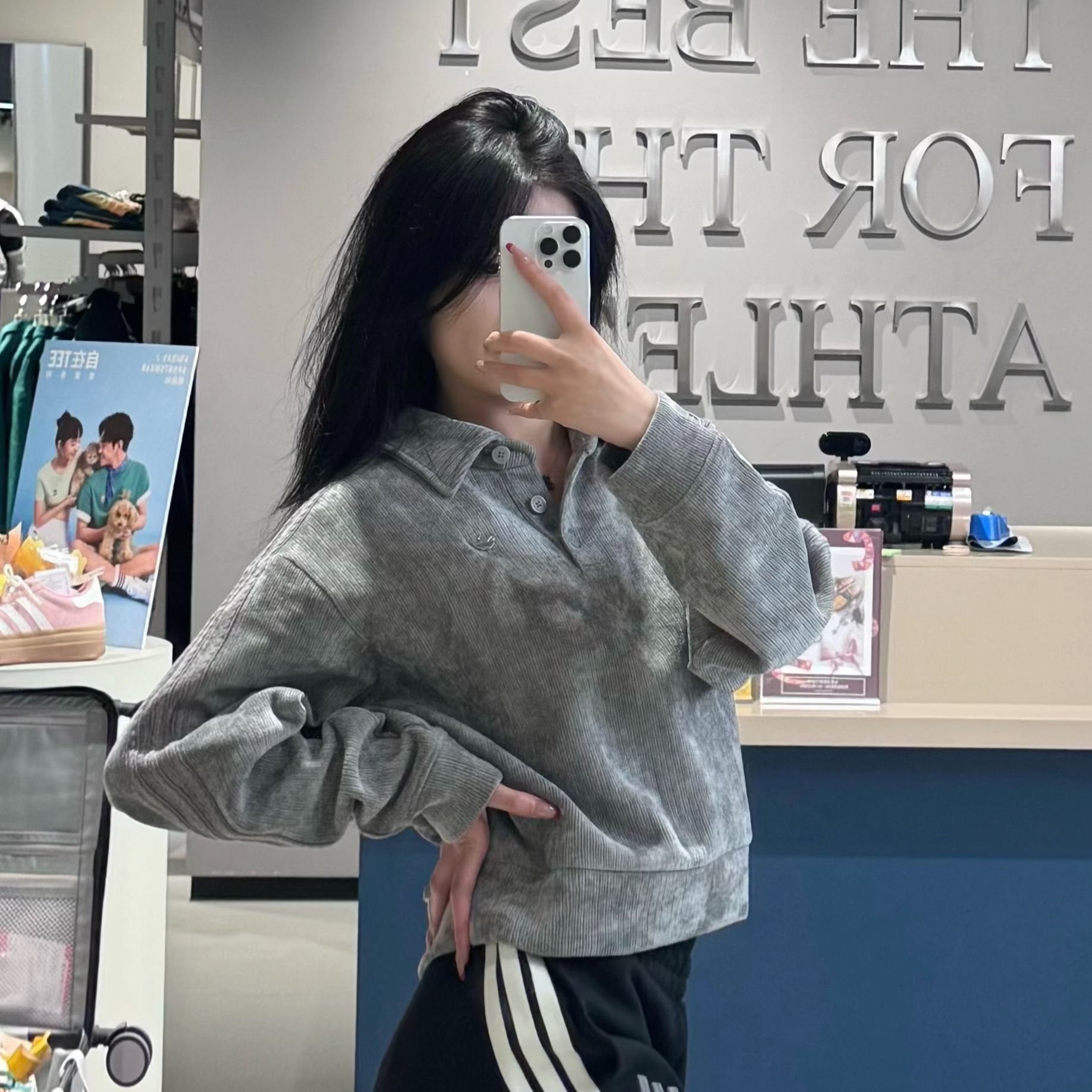 adidas CHENILLE POLO 针织运动POLO衫 KS5981