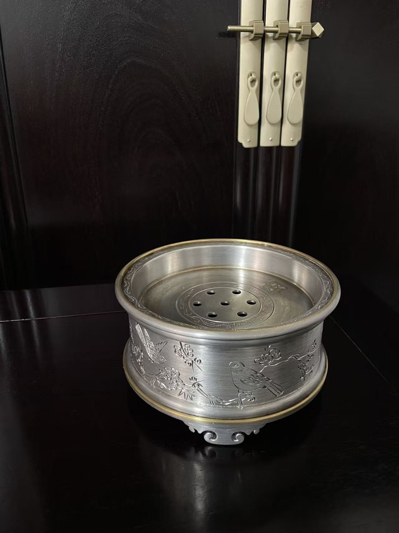 银头锡茶盘非遗纯手工【興记】