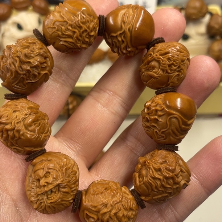 橄榄核手串/手链钟馗头2.1铁核