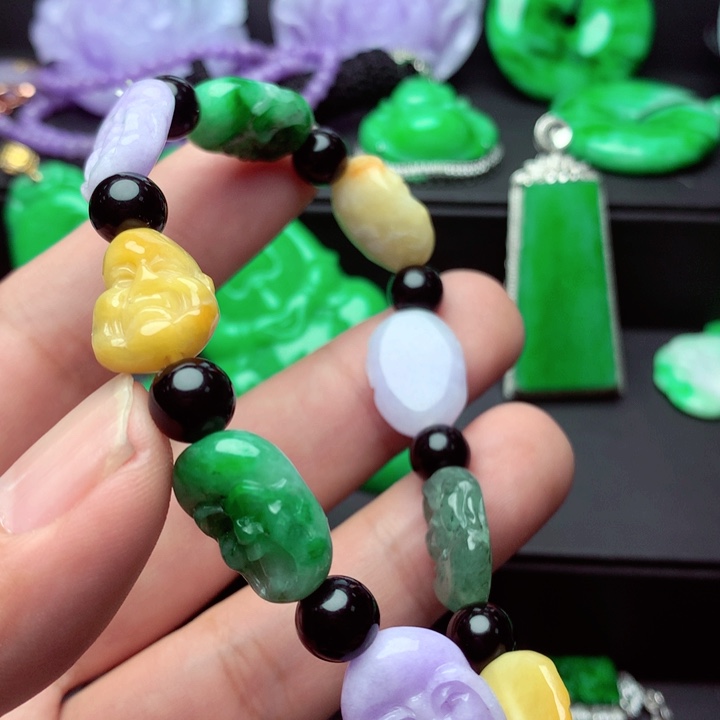 翡翠未镶嵌手链手串