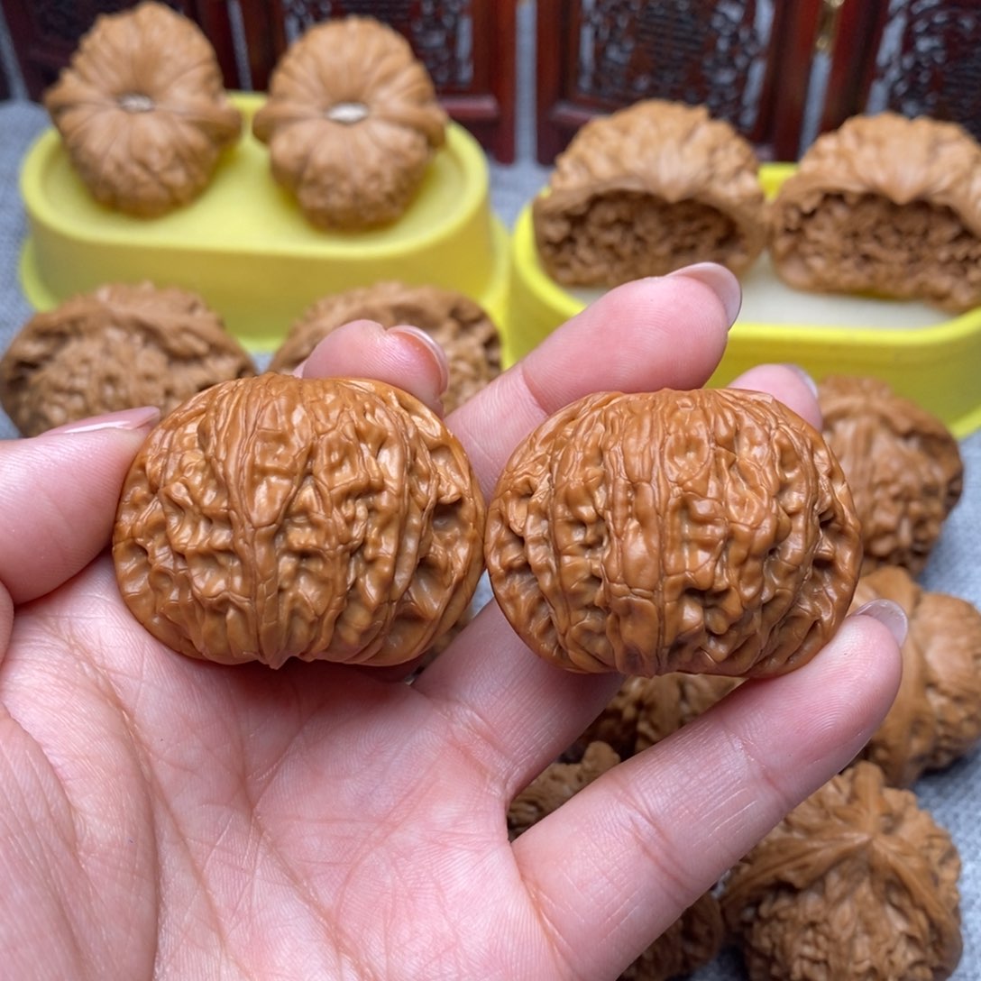 文玩核桃把件磨盘42