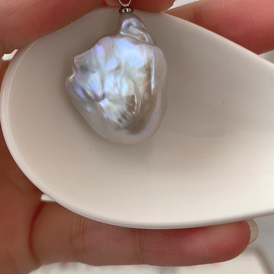 淡水珍珠颈饰银S925镶嵌