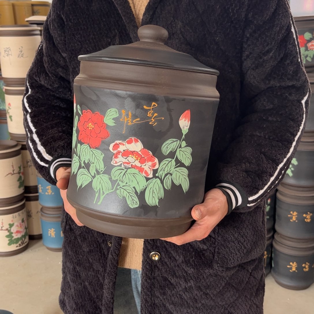 紫砂茶叶罐8 饼茶叶罐