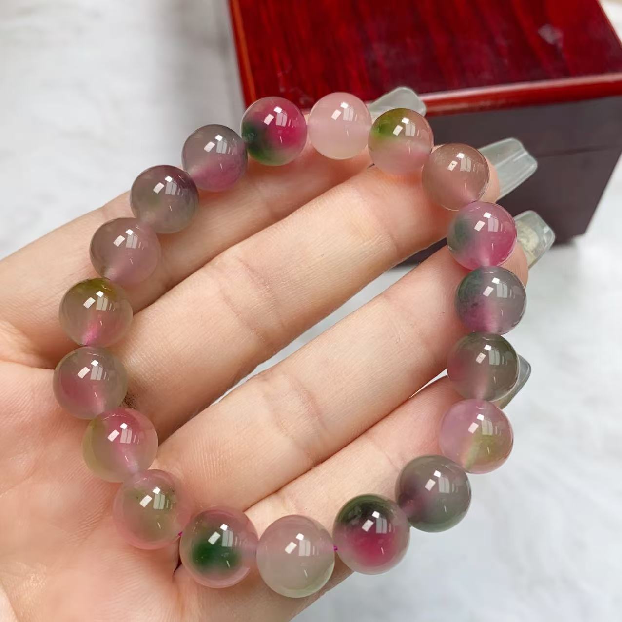 B42透粉绿手链10M