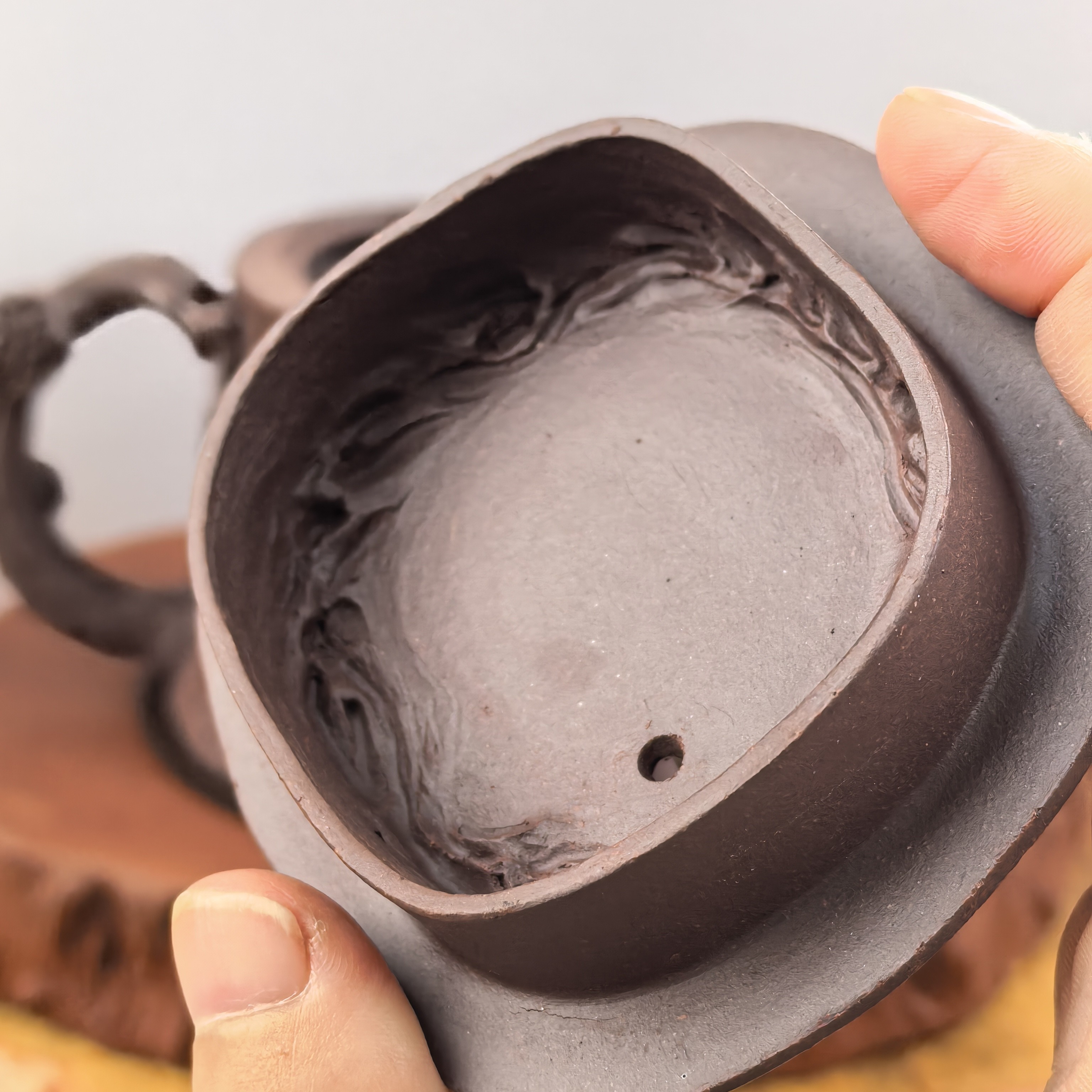 全手工紫砂壶树桩泡茶手捏全手工古松陶瓷纯手工茶壶紫砂茶壶茶具