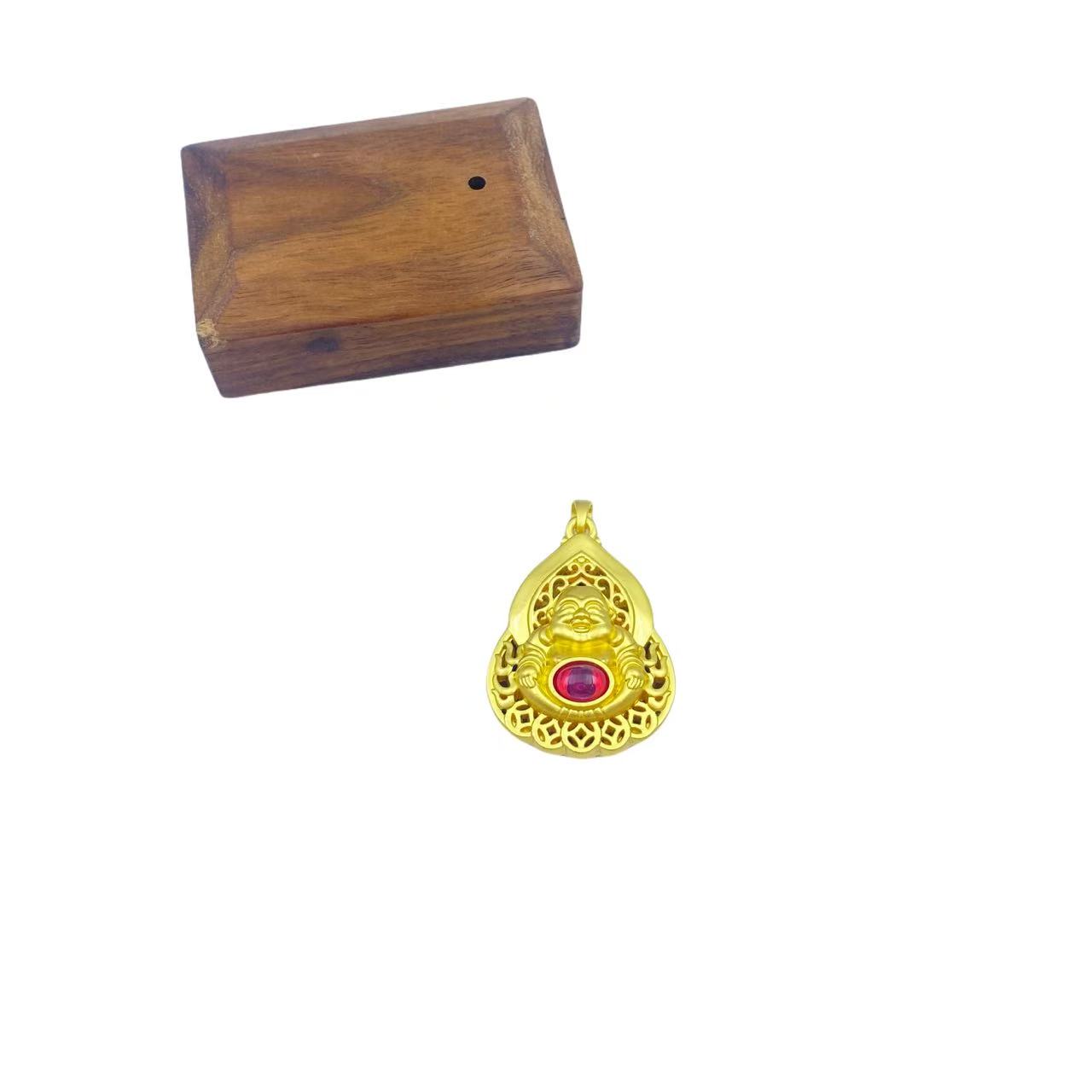 培育红宝石合成红宝石吊坠Y1862合金