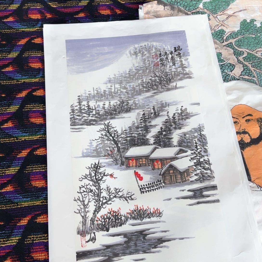 国画梨****唱郭志刚作品童