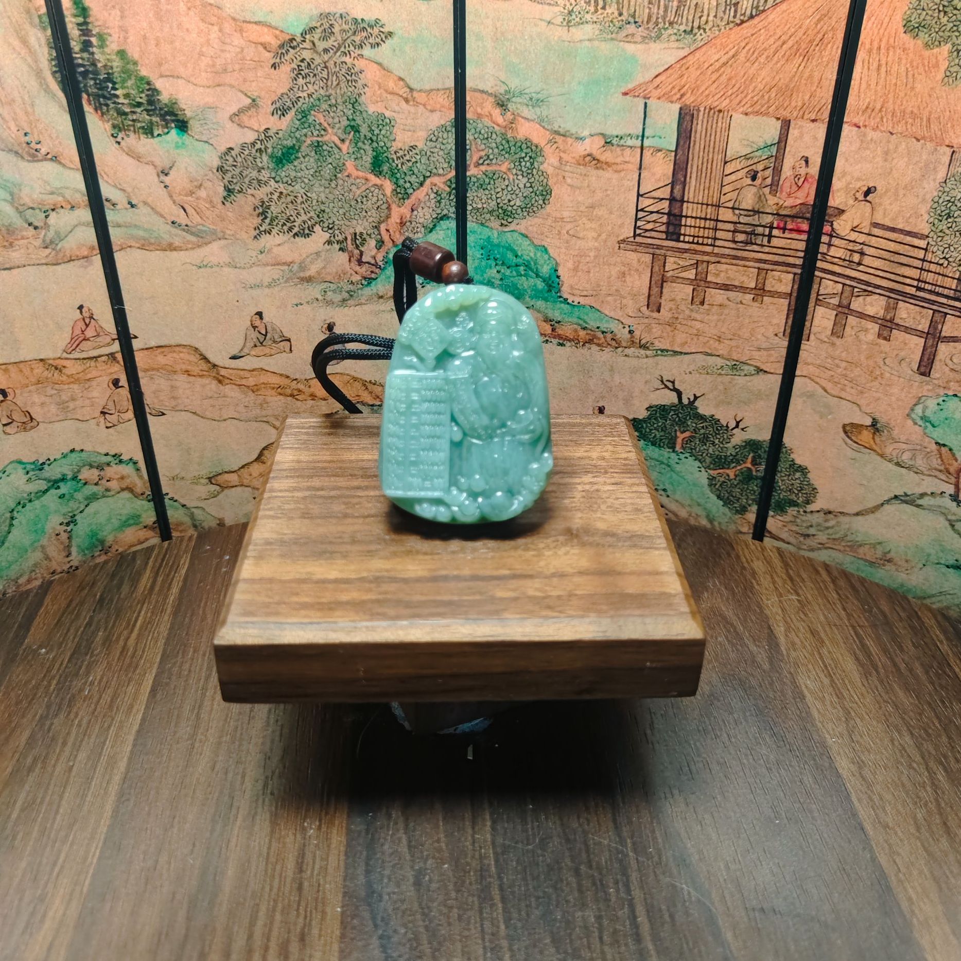 H和田玉财神吊坠0734