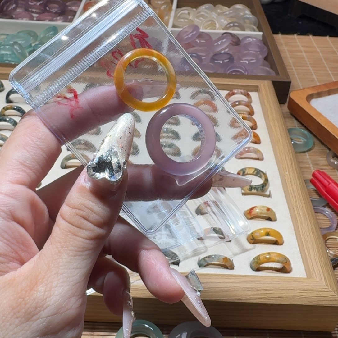 ****B玛瑙/玉髓未镶嵌戒圈