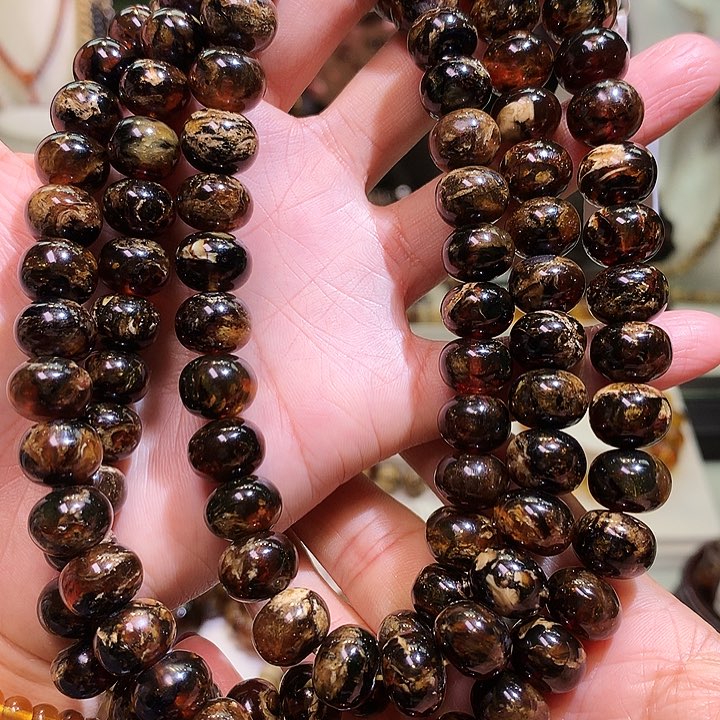 琥珀裸石未镶嵌岁**声