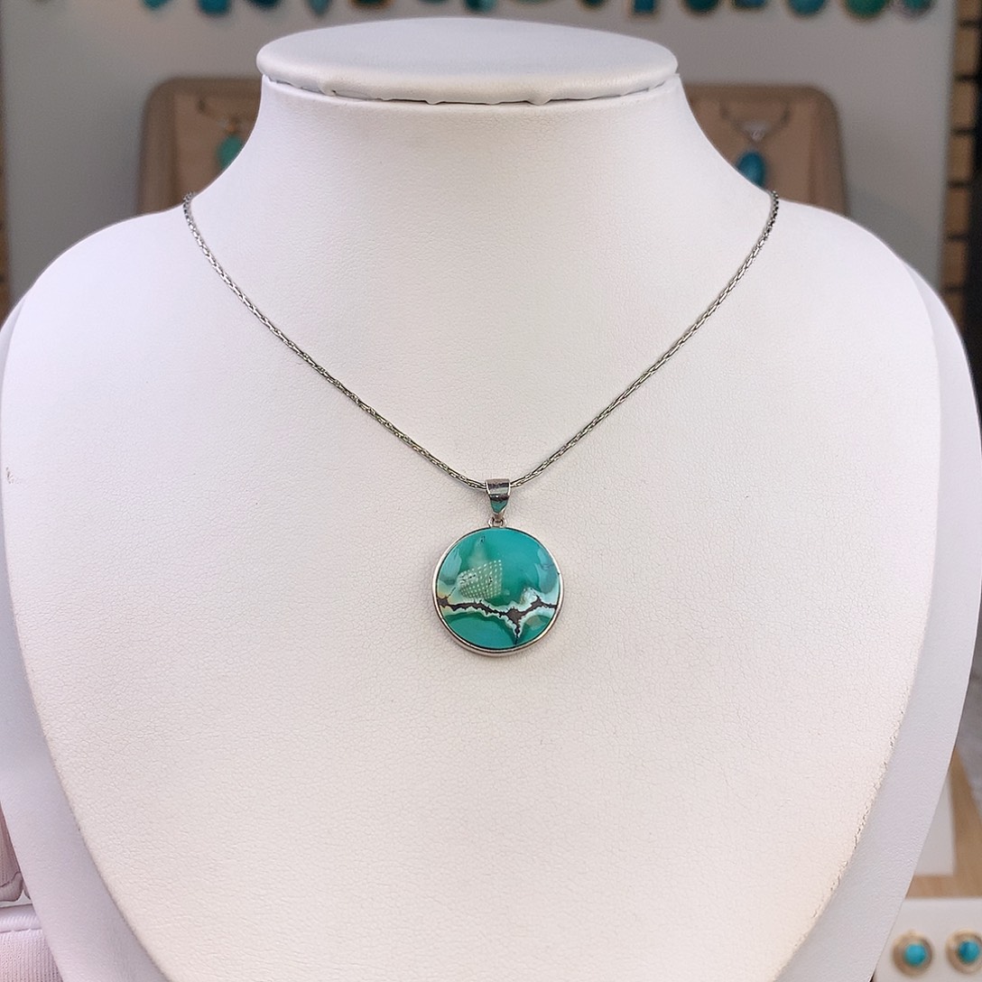 绿松石未镶嵌吊坠(不含链)