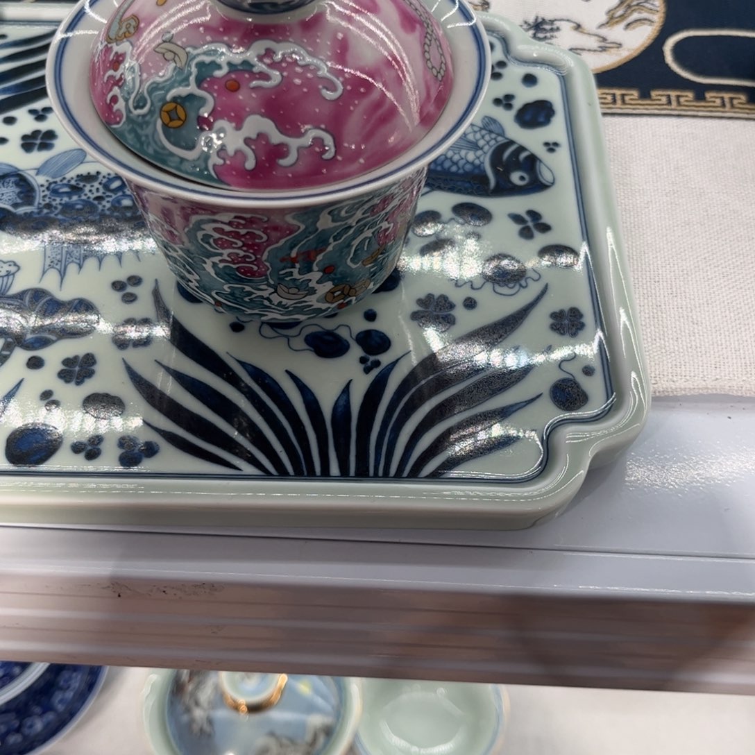 G***ʜ2彩盖碗茶具家用多功能