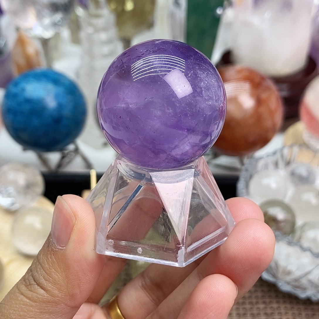 珠宝半成品未镶嵌水晶3.5cm
