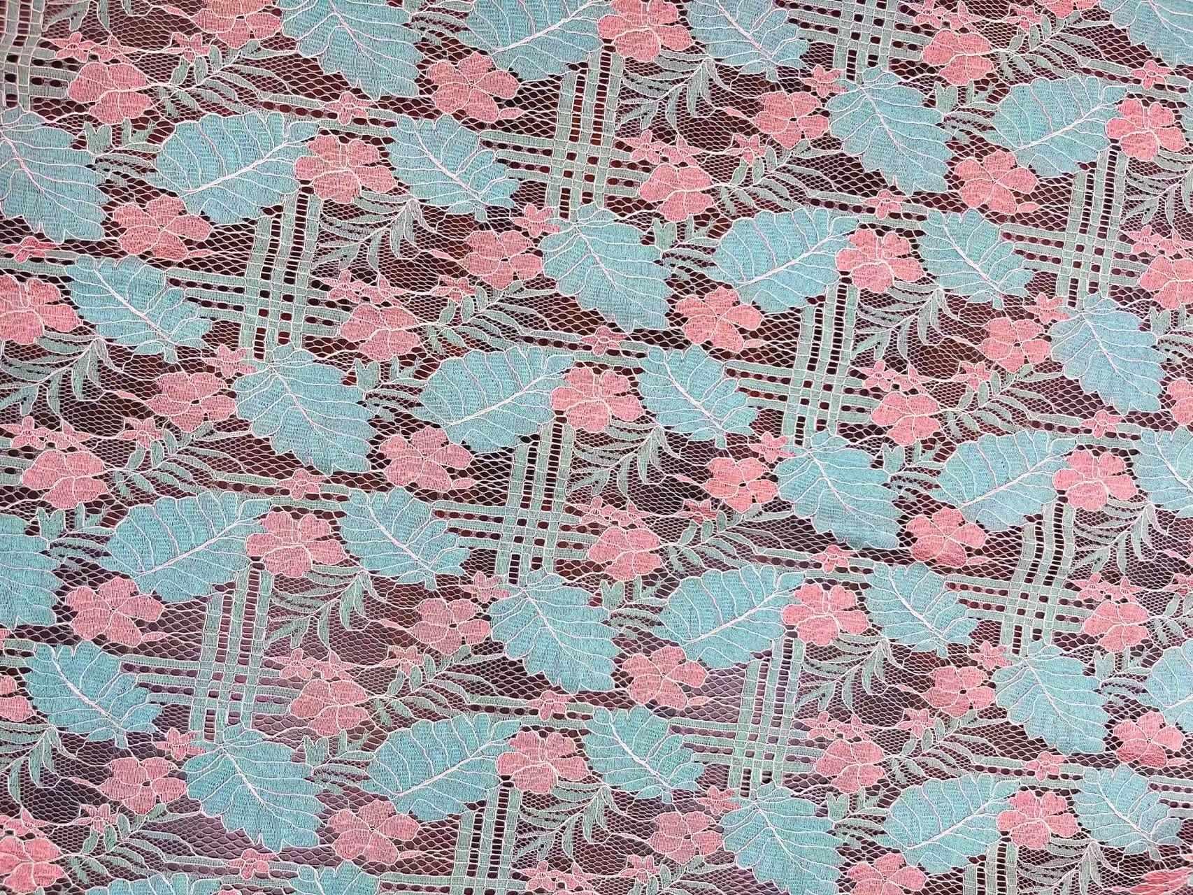 春季新款三色蕾丝底布旗袍工艺布料新中式风格布料