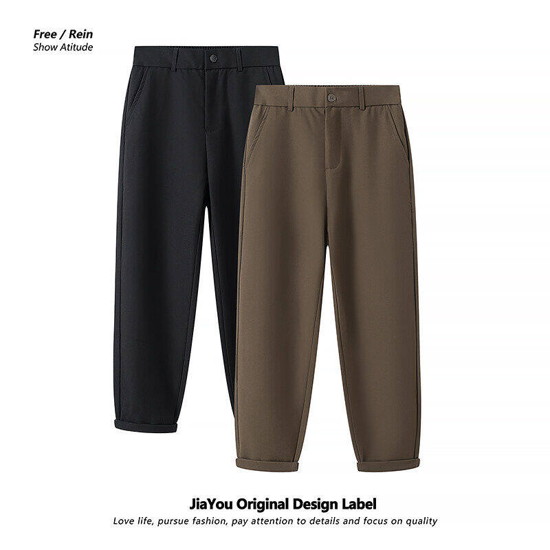 休闲西裤春夏新款韩版潮流垂感西装裤宽松透气直筒裤男士休闲裤