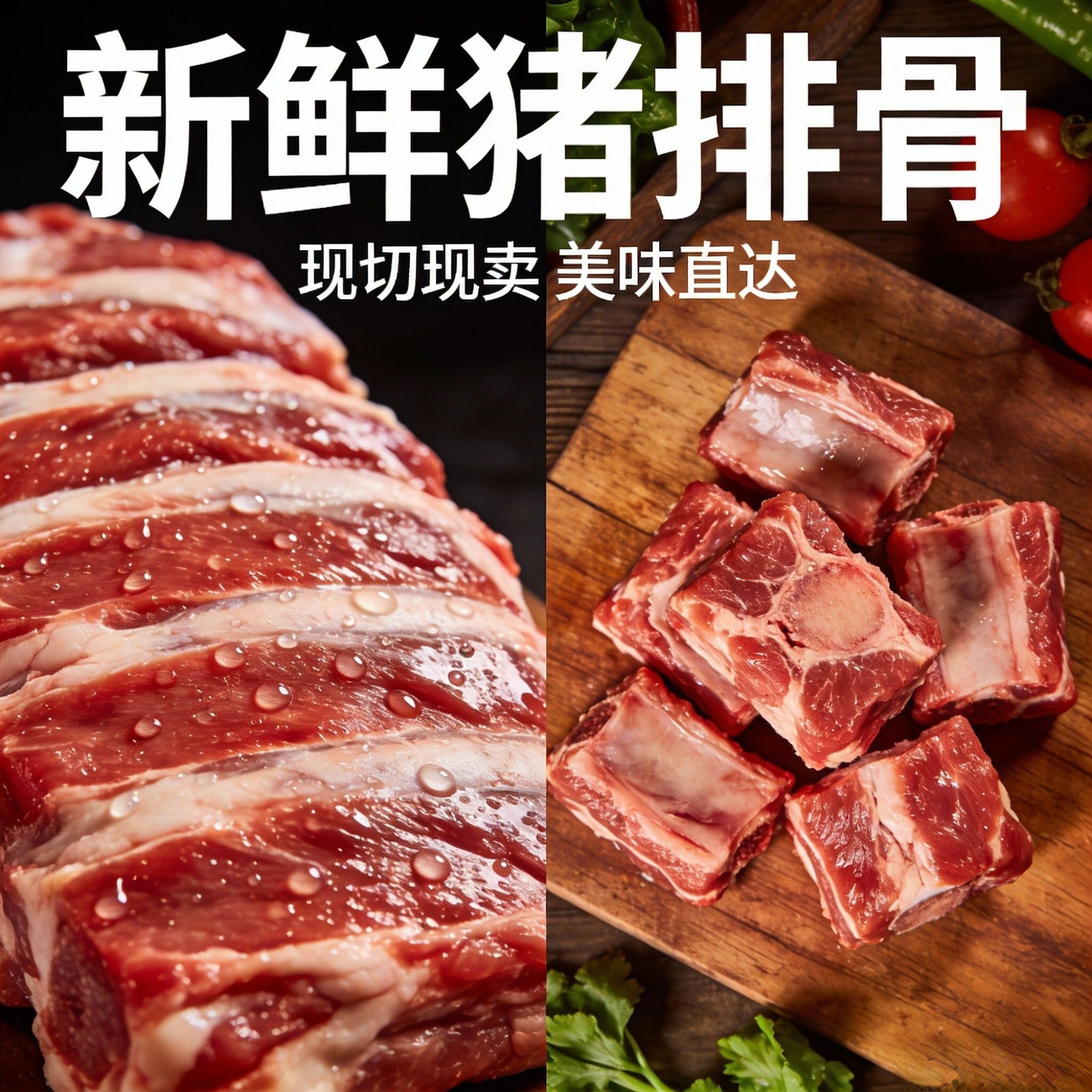 【排骨】重庆黑毛猪散养跑山猪顺丰冷链包邮到家