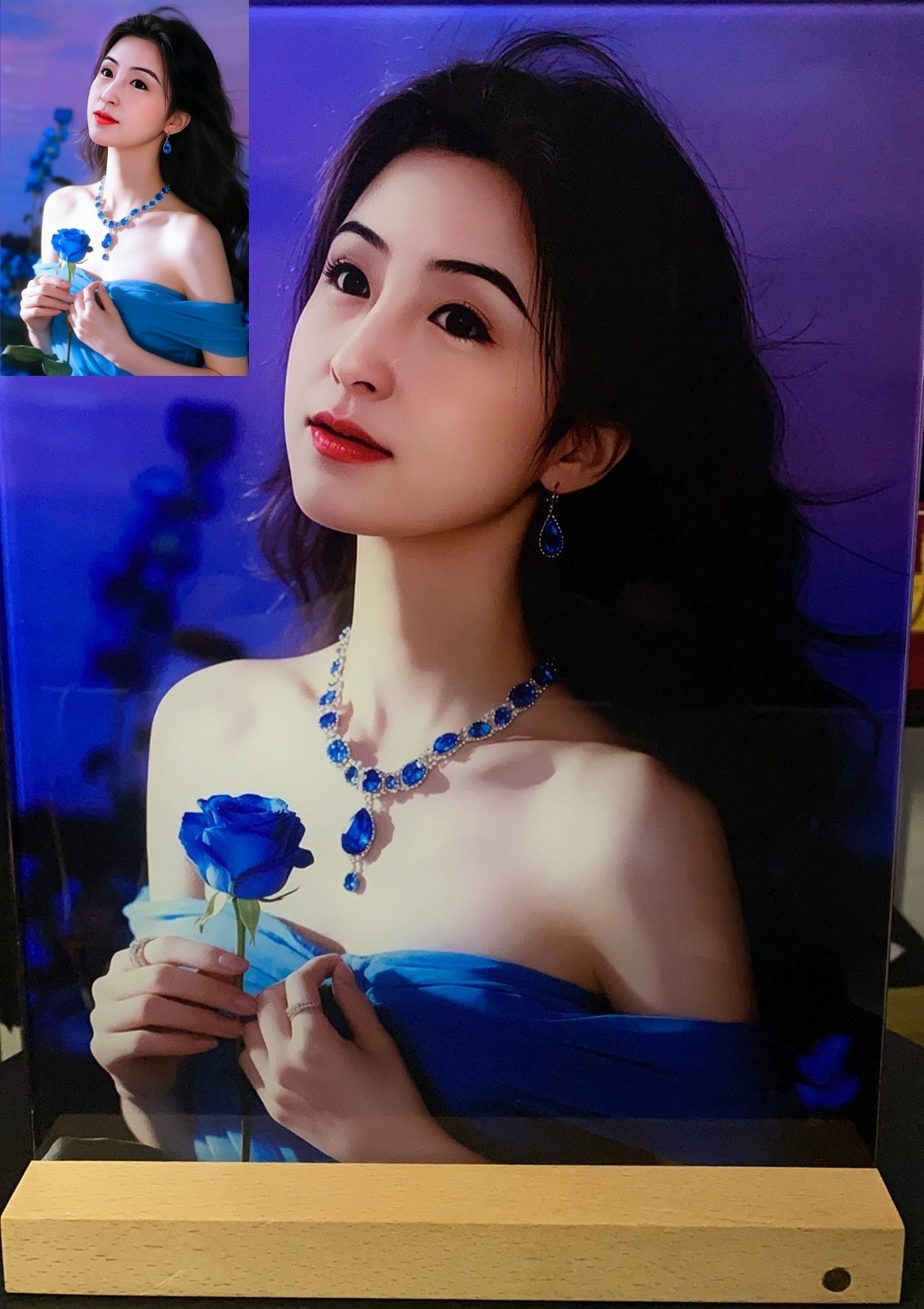 方款（直播间链接）彩绘工艺玻璃画私人订制真人照片创意礼物