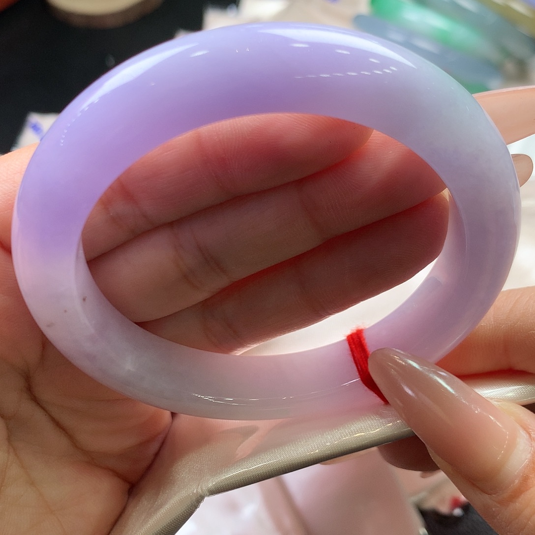 翡翠未镶嵌手镯58.7正