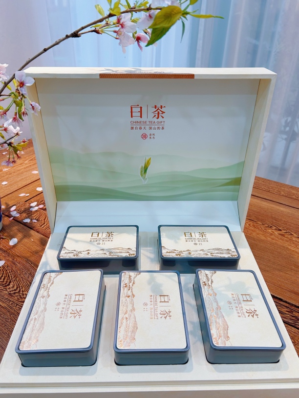 高山白茶明前春茶绿茶礼盒装送礼安吉茶礼盒