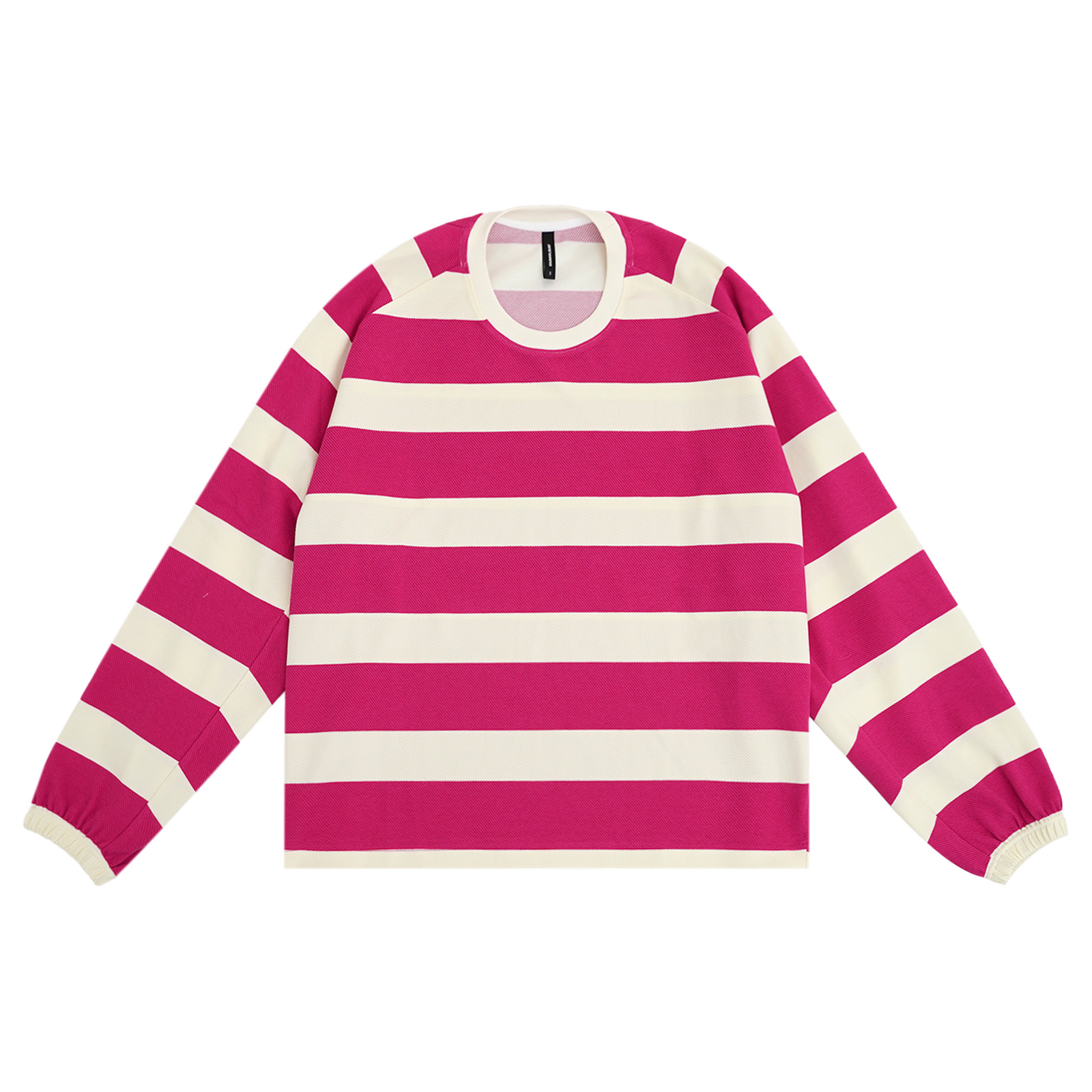 设计师原创新款 26N早春休闲百搭宽松舒适复古条纹套装 161133/4