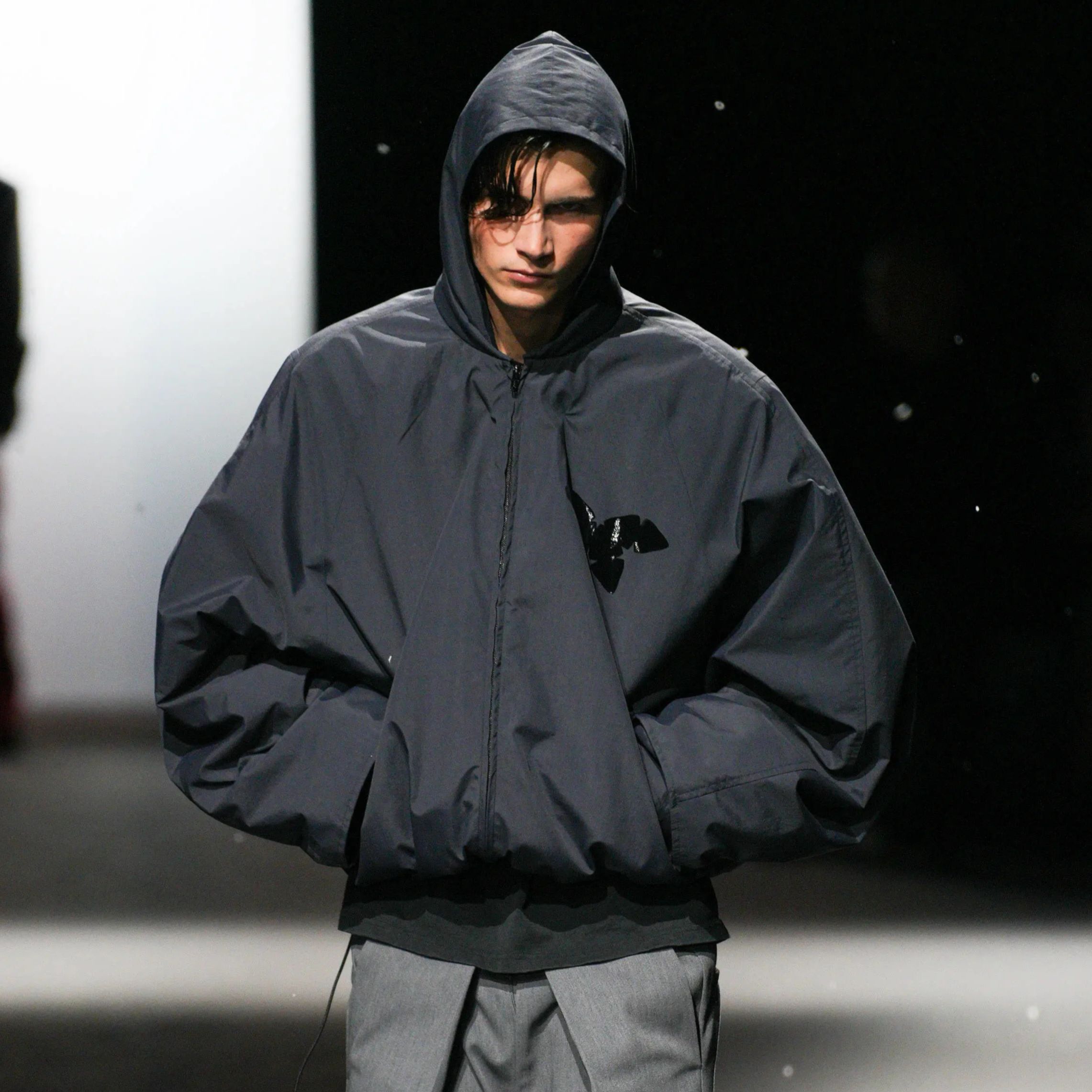 （6号链接）男装秋冬保暖厚实黑色加厚裤899S