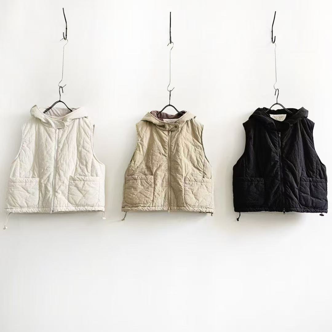 韩国正品/不支持退换/胖姐姐/连帽棉马甲/1120 