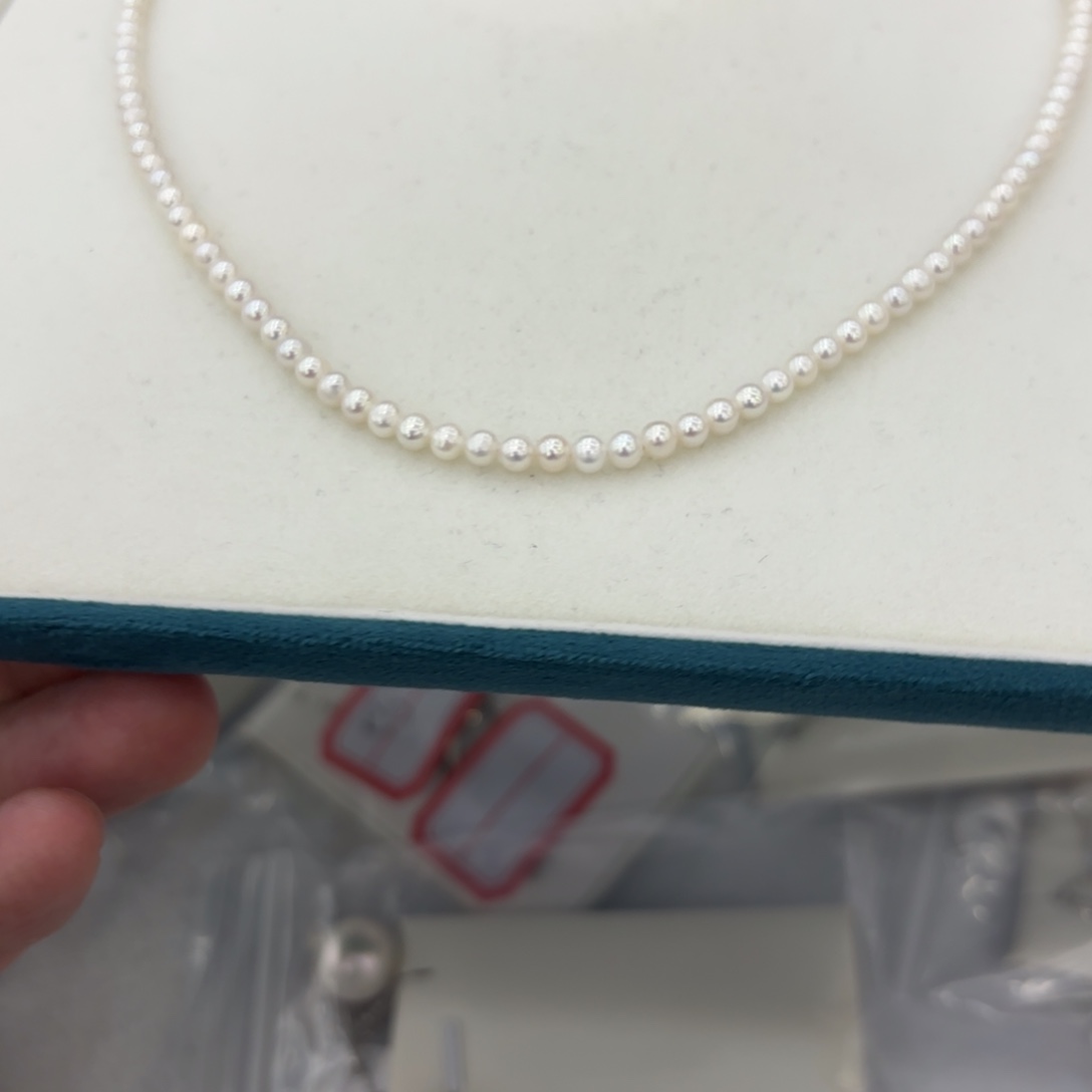 淡水珍珠颈饰银S925镶嵌600