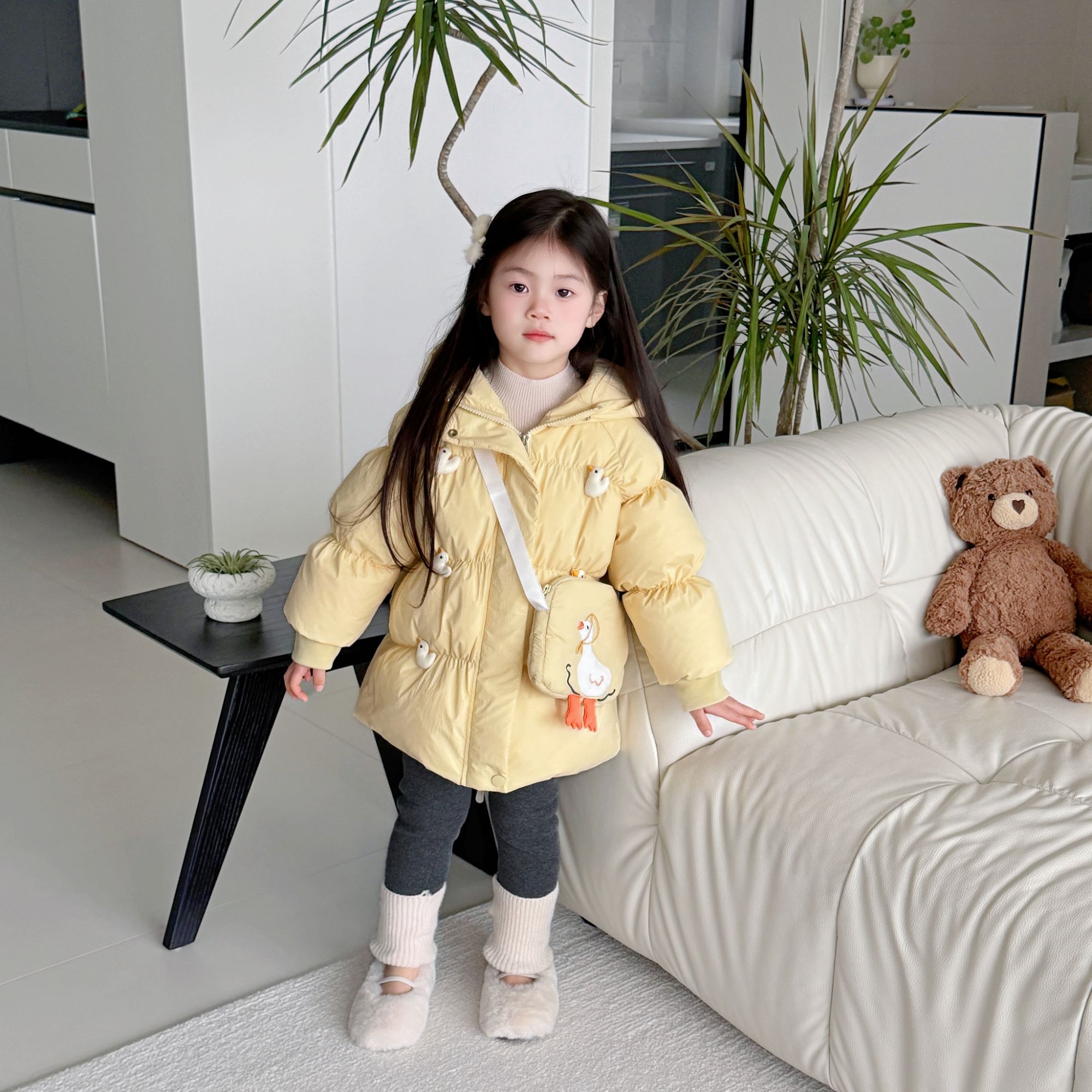 (断码清)【小鸭子】三防（90白鸭绒）D24274WT鱼子酱品牌儿童女童