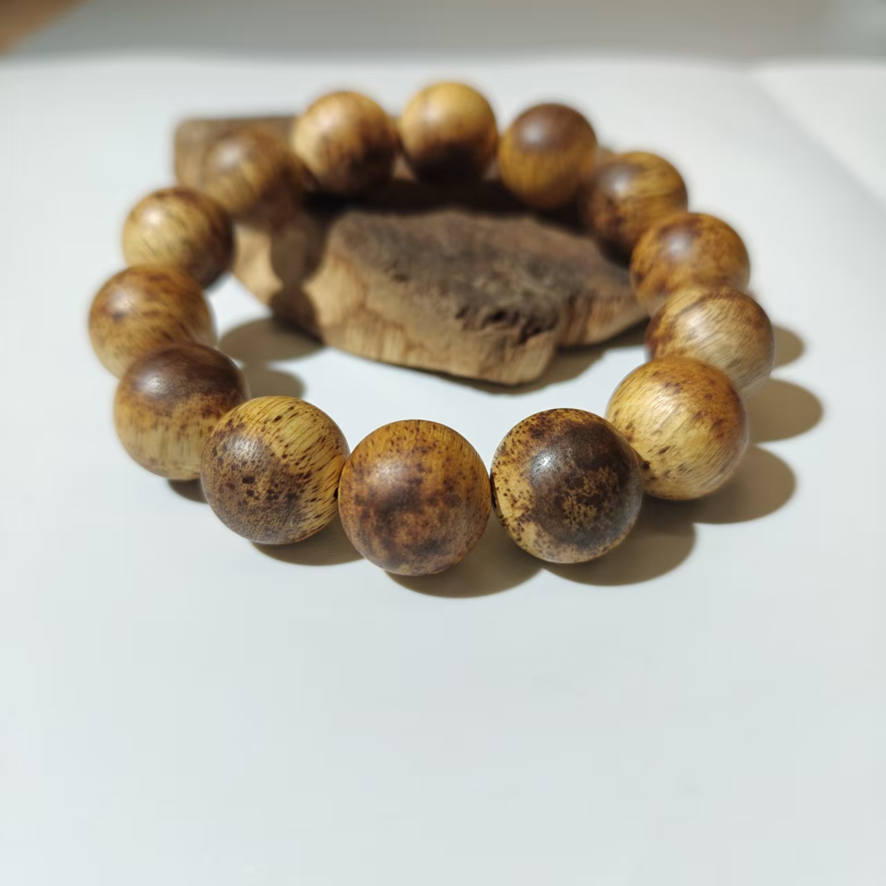 沉香【金腾香舍】广西沉香“十万大山”单圈手串 16mm+