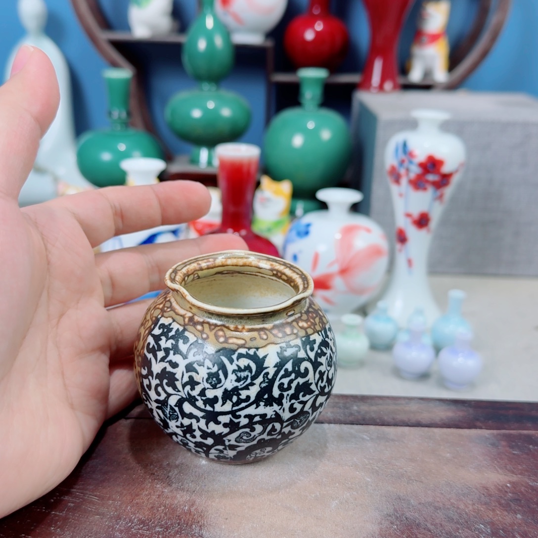 陶瓷手工小花器摆件