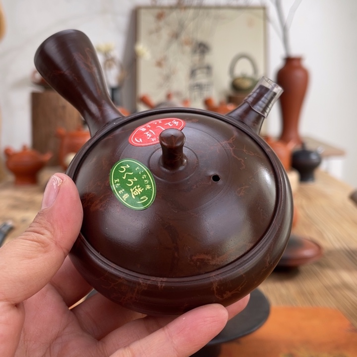 常滑玉龍手作茶壶