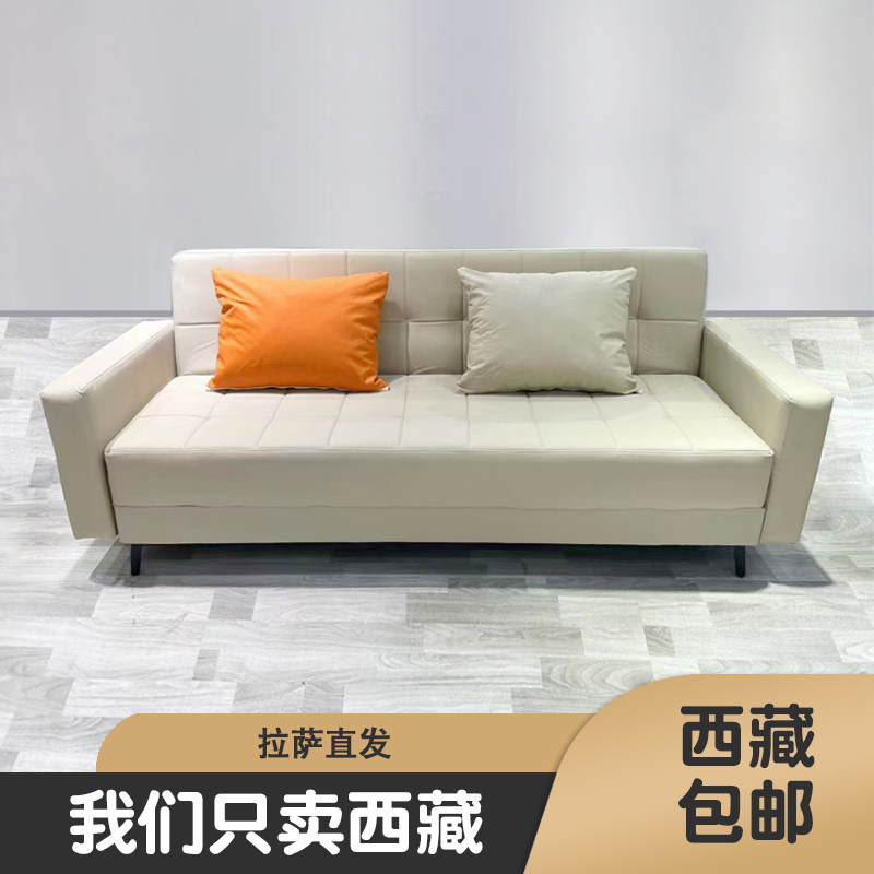 西藏包邮法式奶油风沙发客厅新款简约现代风格小户型直排沙发