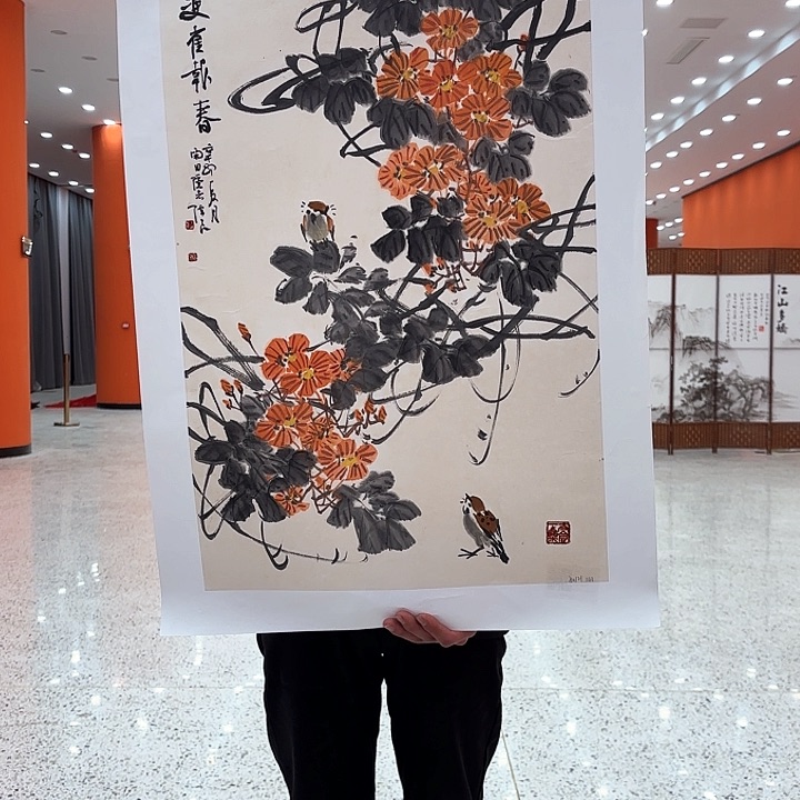 国画李陈良老先生展览原作