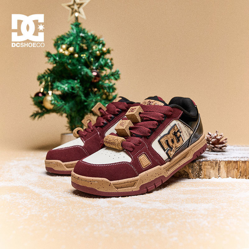 DCSHOES ASTRA PRO 秋冬新款酒红色板鞋美式复古潮鞋百搭时尚男鞋