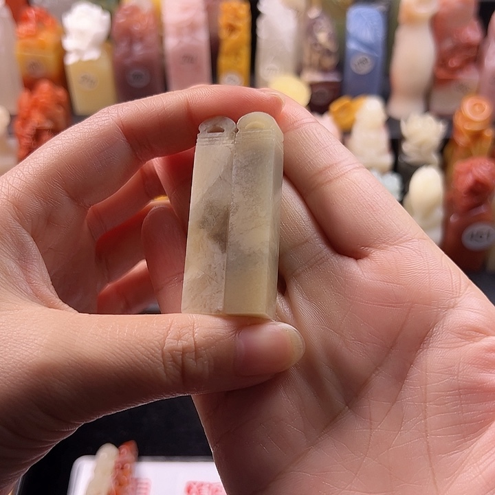 昌化石印石胖*巴手工定制1厘米