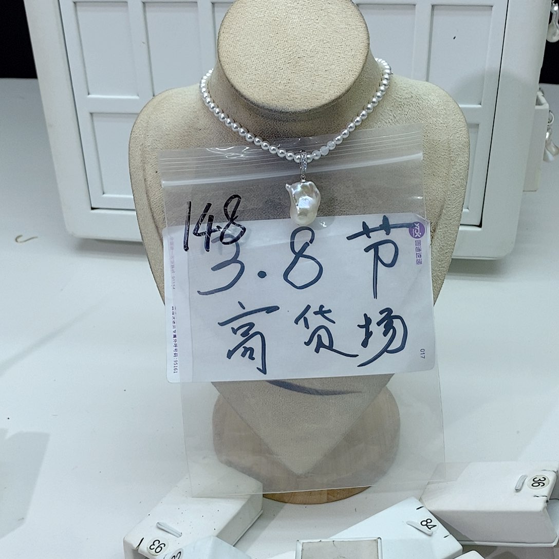 淡水珍珠颈饰合金