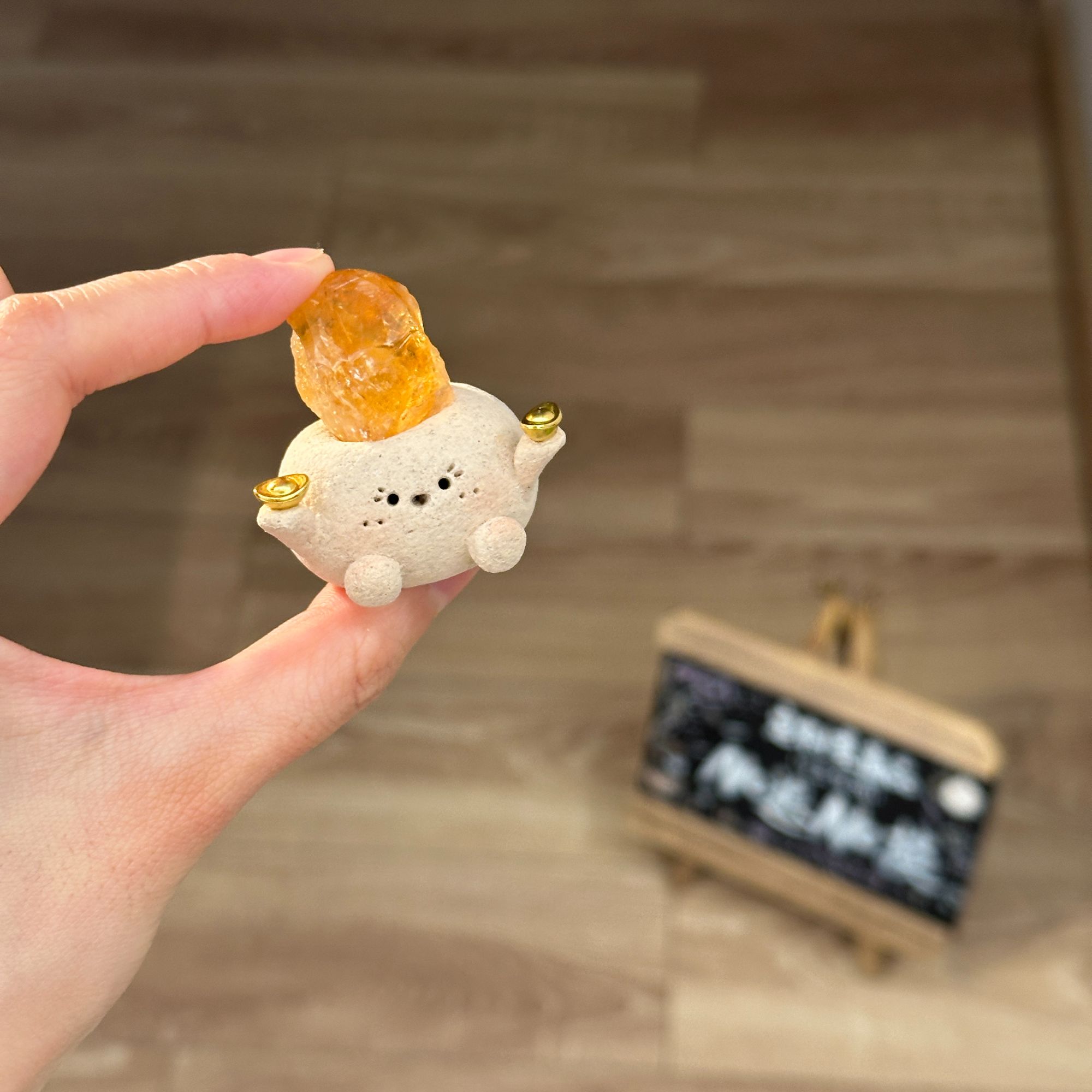 水晶小豆丁可爱高品质黄水