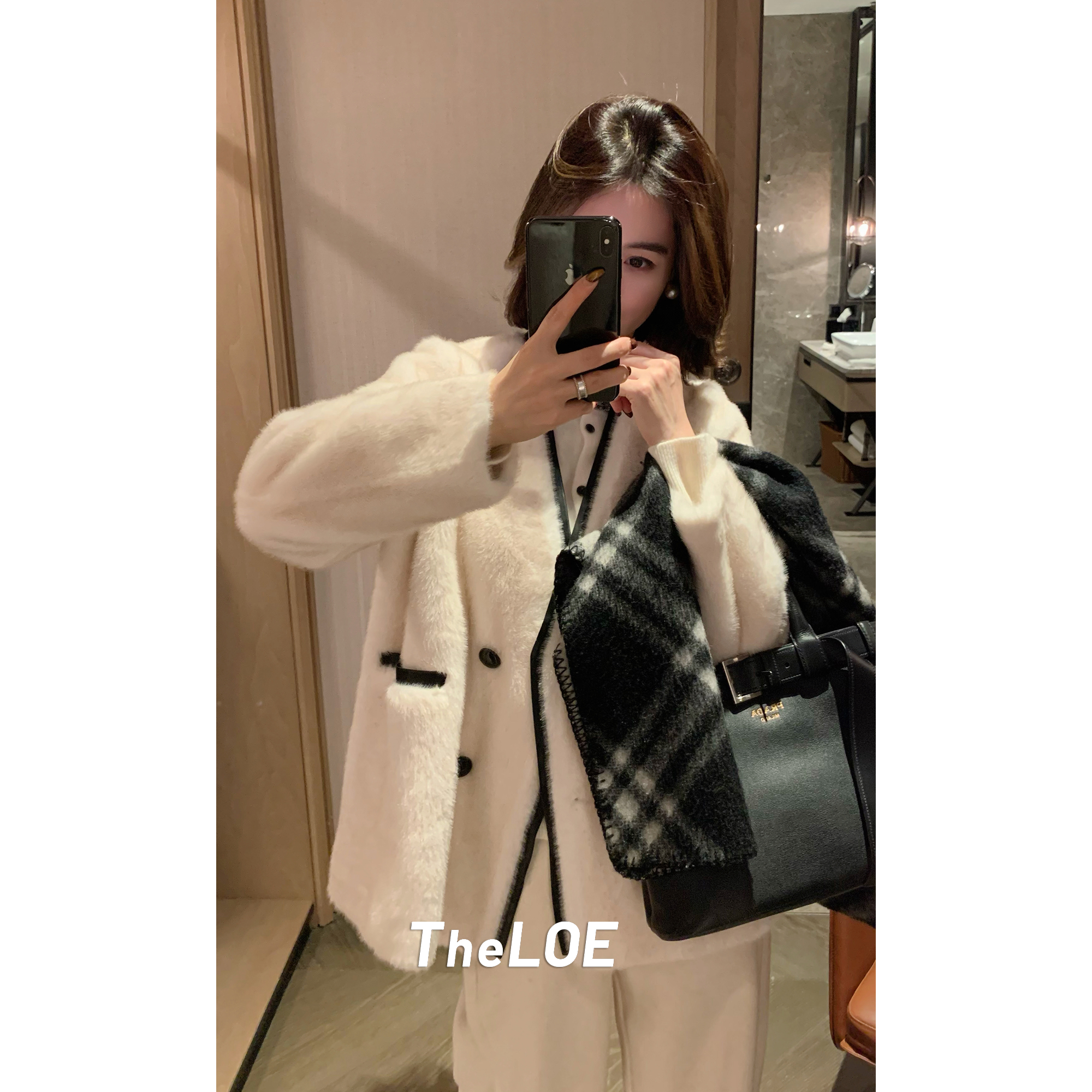 TheLOE/【自带高质感环保小香毛毛外套】扣小香外套#10.07W-G6601