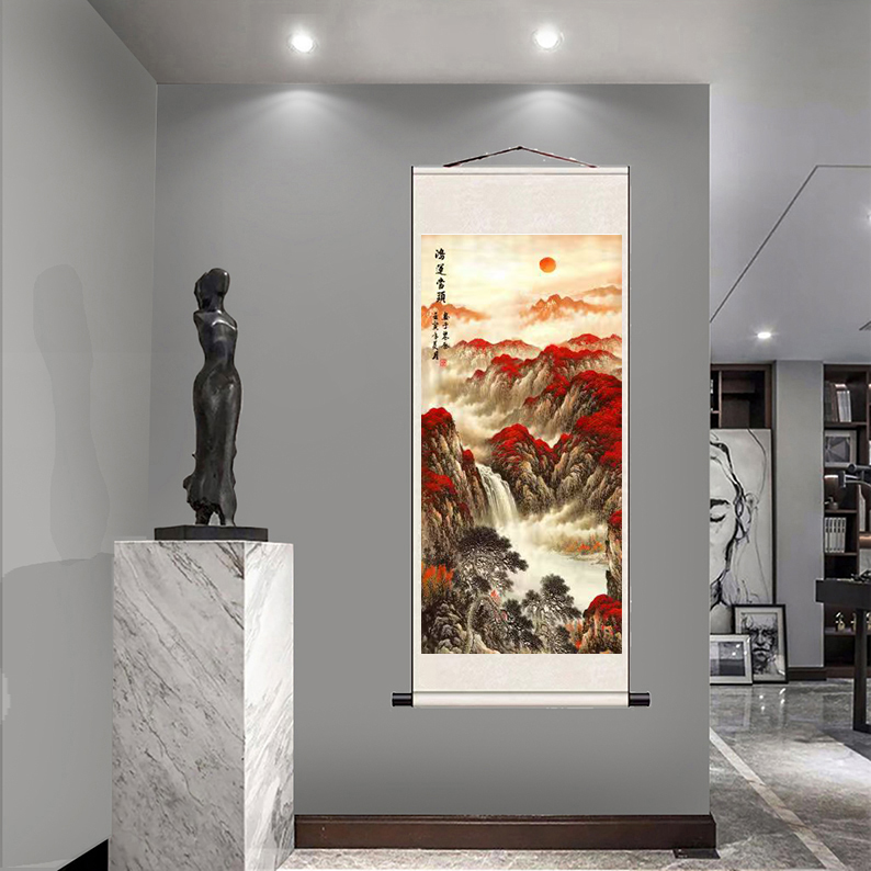 《鸿运当头  水墨》竖版现在国风装饰画