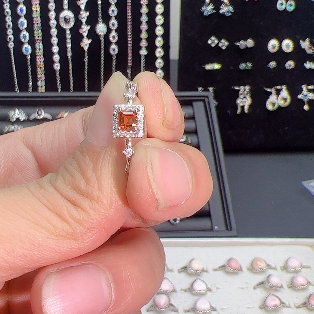 紫晶珠宝半成品银S925镶嵌