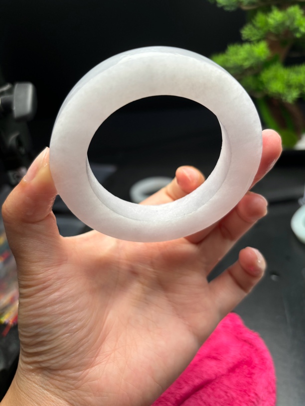 天然翡翠 冰月光圆条正圈