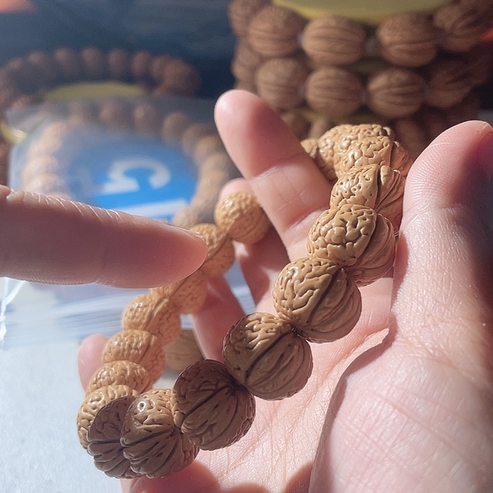 金***宇桃核吊坠桃核手串玲珑塔16