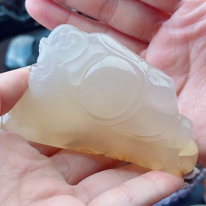 红***缘手饰玛瑙未镶嵌吊坠